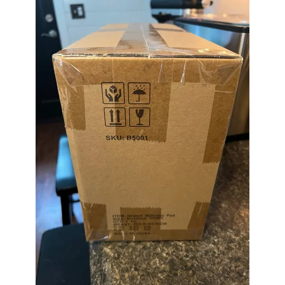 New JUSTLET Queen Size Heated Mattress Pad, Electric Bed Warmer 9 Heat Settings - Picture 8 of 9